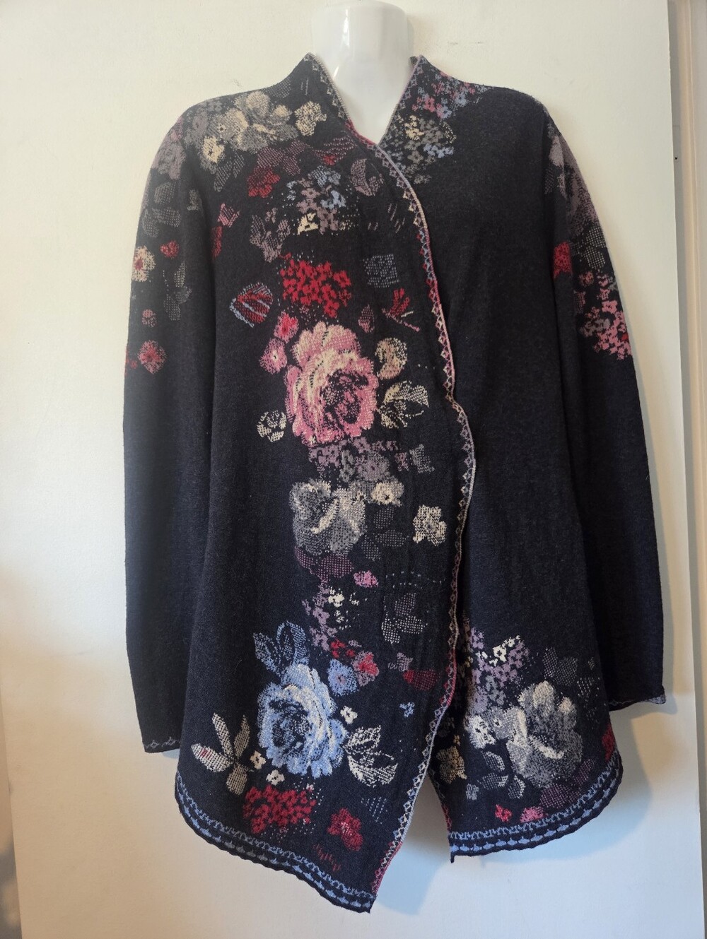 IVKO Floral Brocade Wool Cardigan